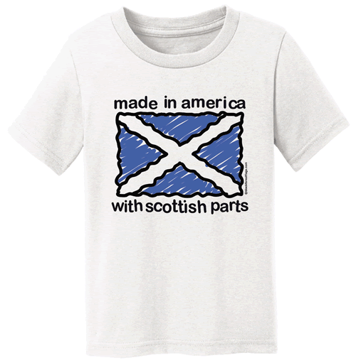 Made in America with Scottish Parts Childrens Shirt