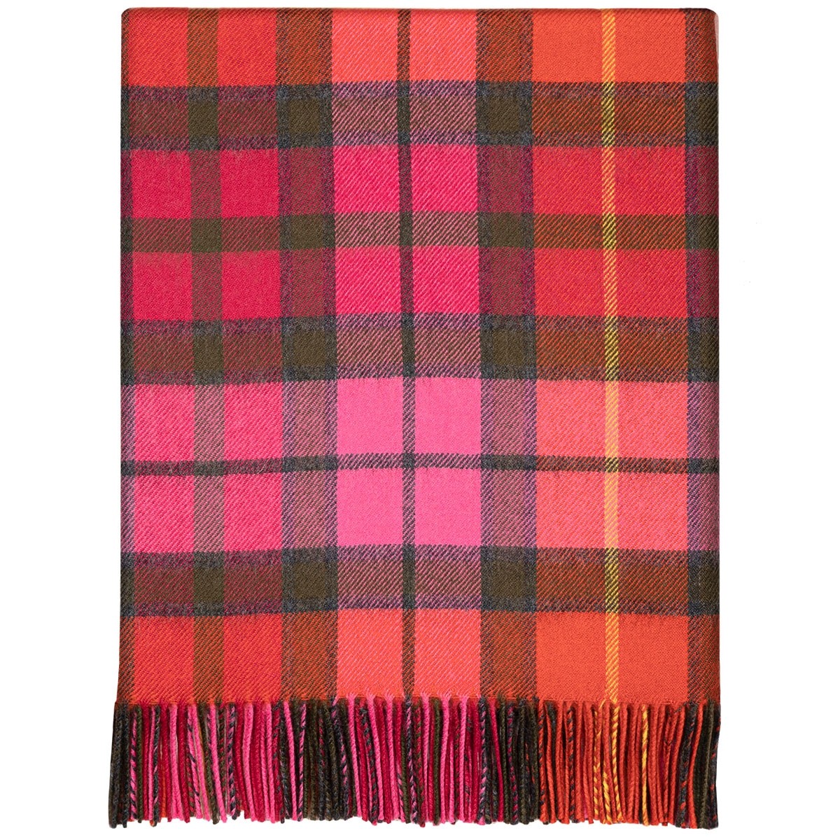 Buchanan Rose Tartan Lambswool Blanket - Click Image to Close