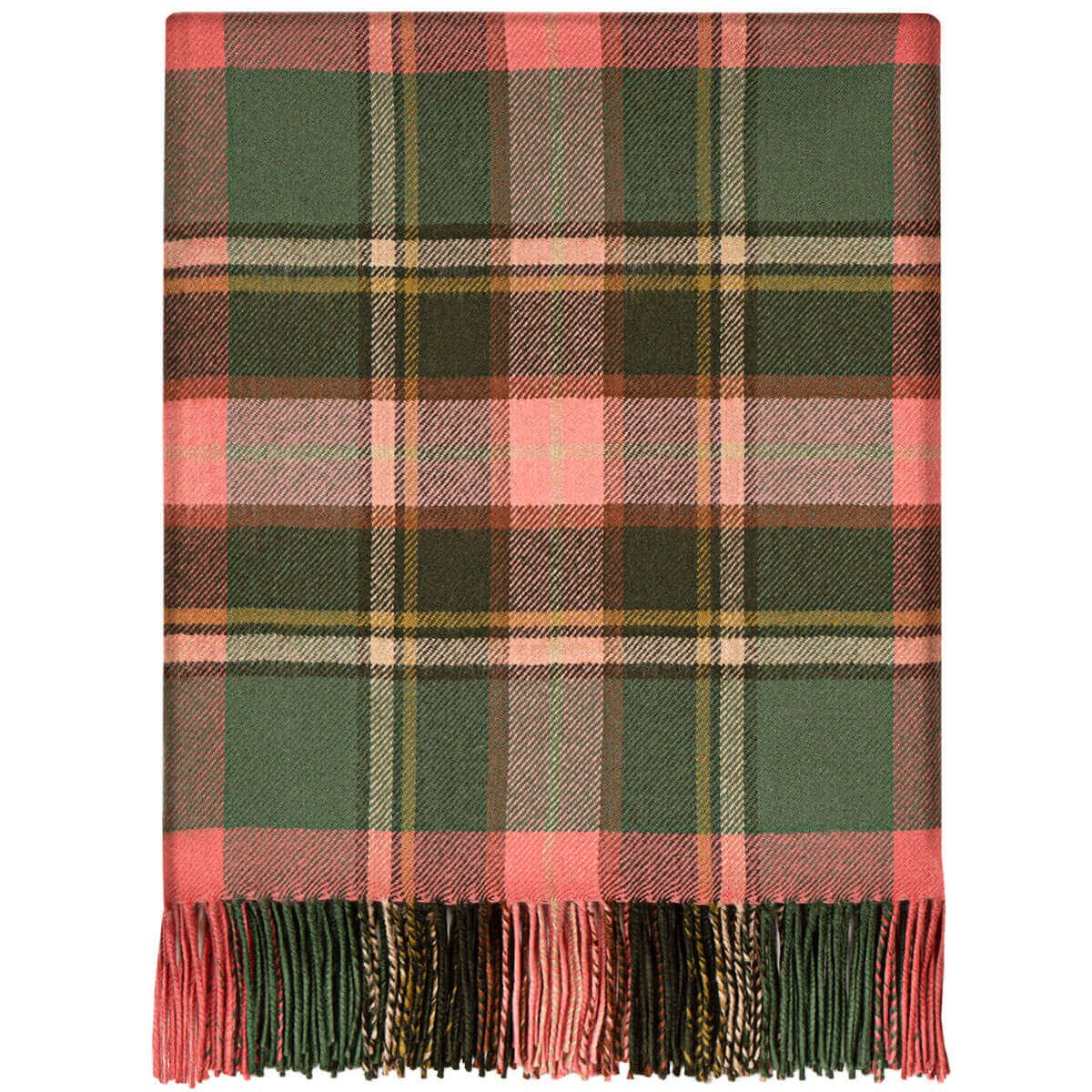 Bruce of Kinnaird Antique Tartan Lambswool Blanket - Click Image to Close