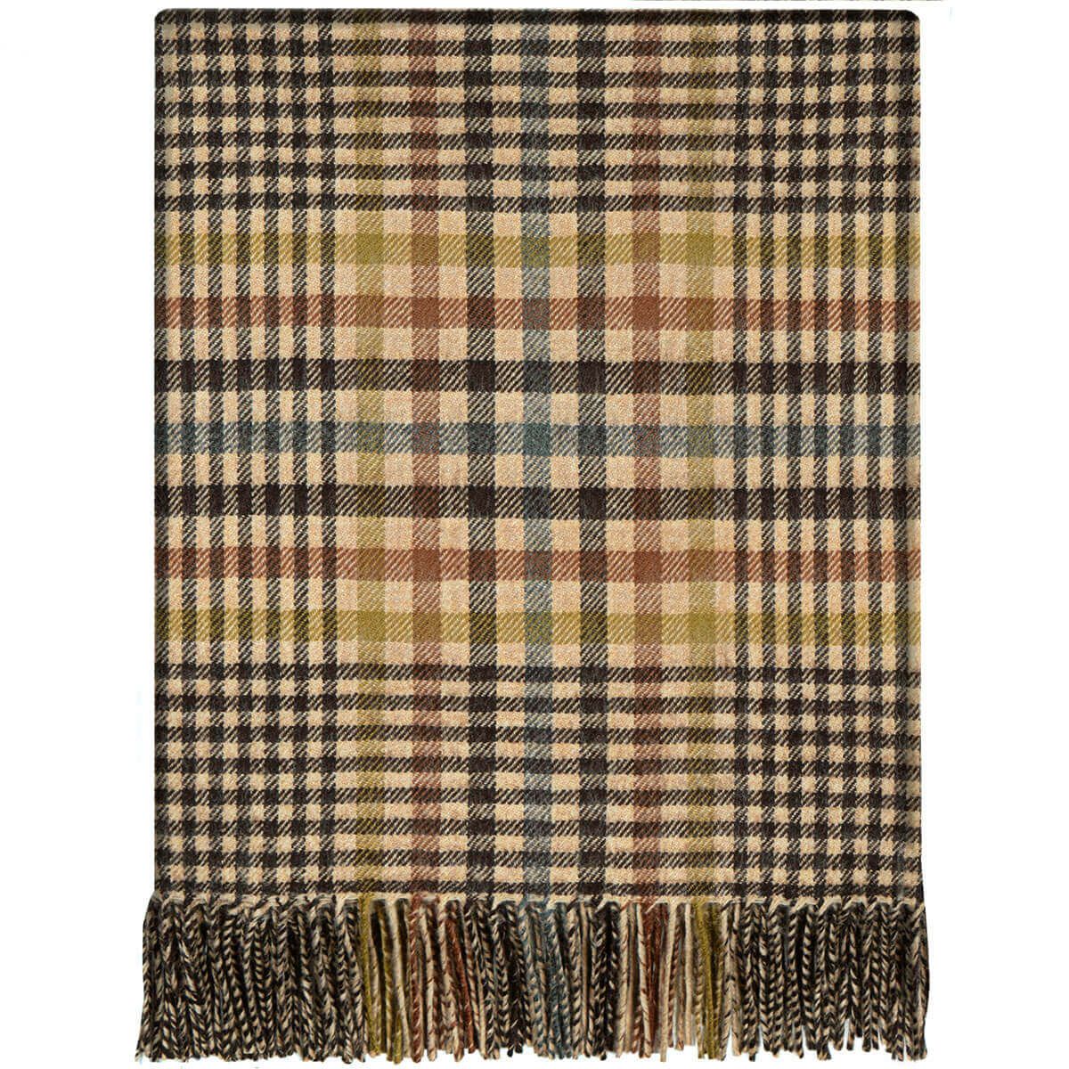 Forth Antique Glen Check Lambswool Blanket - Click Image to Close