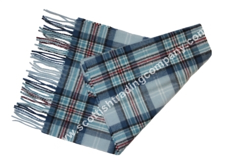 Diana Memorial Tartan Lambswool Scarf - Click Image to Close