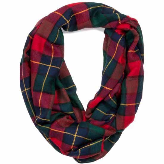 Kilgour Modern Tartan Infinity Scarf - Click Image to Close