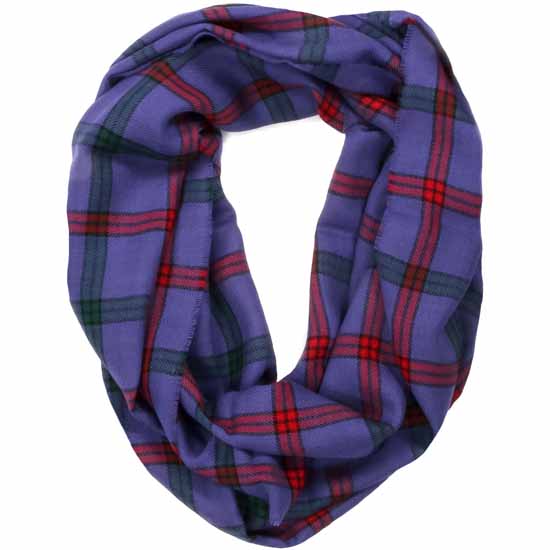 Montgomery Modern Tartan Infinity Scarf - Click Image to Close