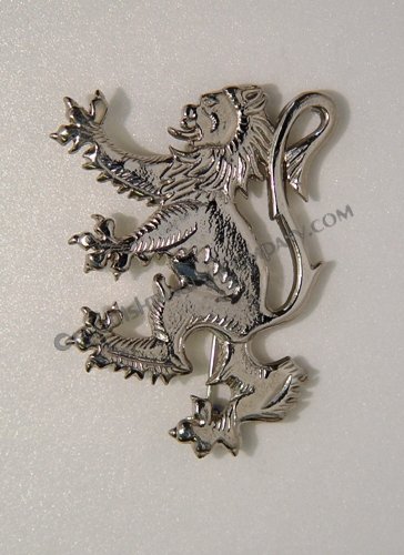 Lion Rampant Brooch Kilt Pin