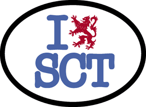 I Love Scotland Decal - Click Image to Close