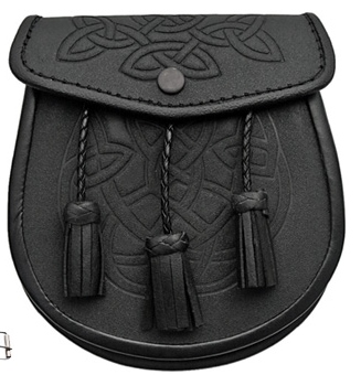 Basic Celtic Knot Tassle Sporran - Click Image to Close