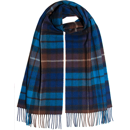 Buchanan Blue Lambswool Scarf - Click Image to Close