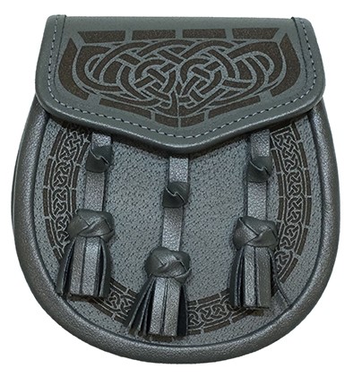 Celtic Knot Engraved Sporran - Click Image to Close