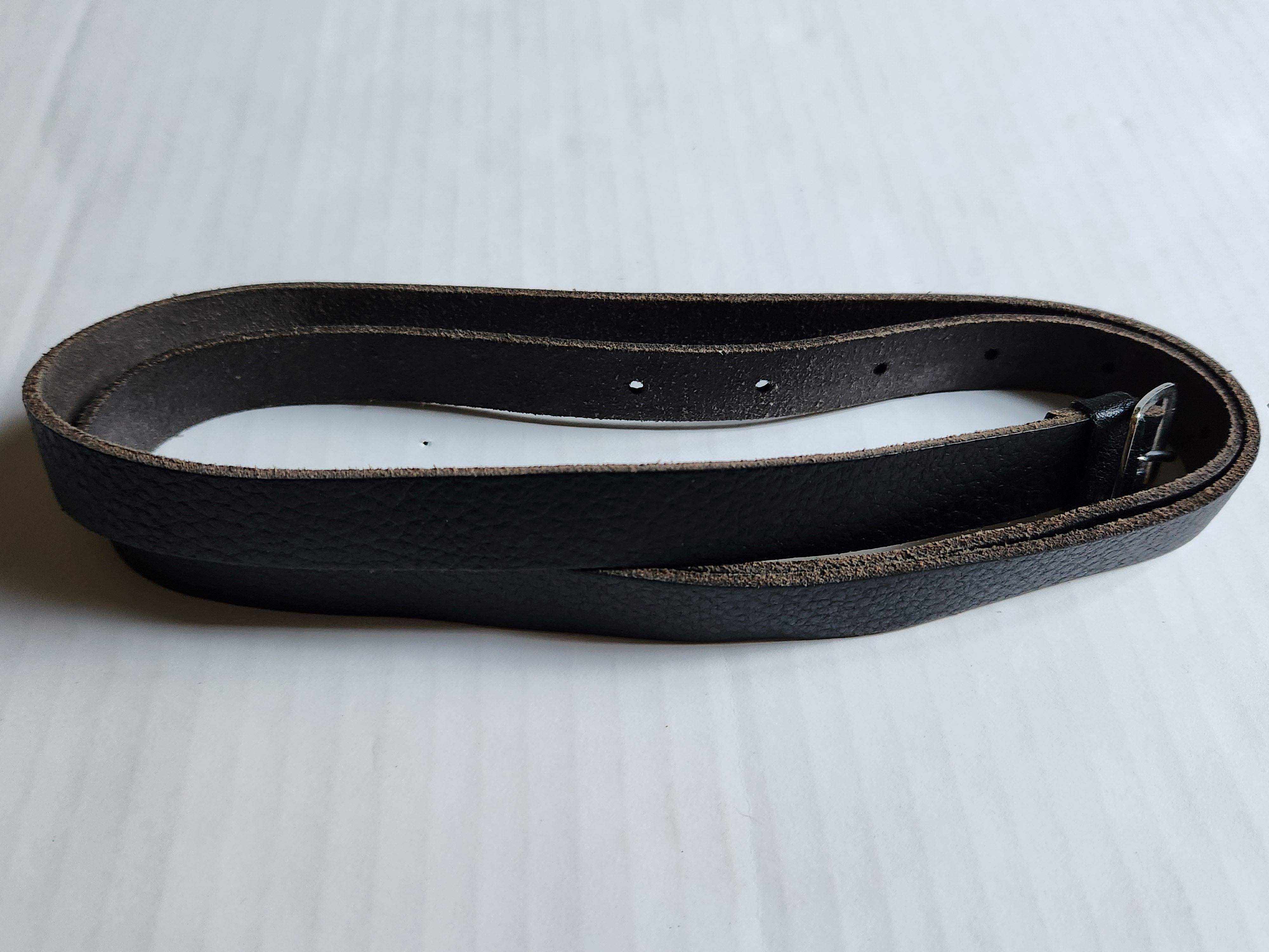 Smooth Black Leather Sporran Strap