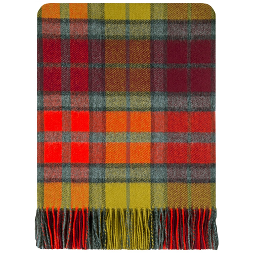 Buchanan Berry Tartan Lambswool Blanket