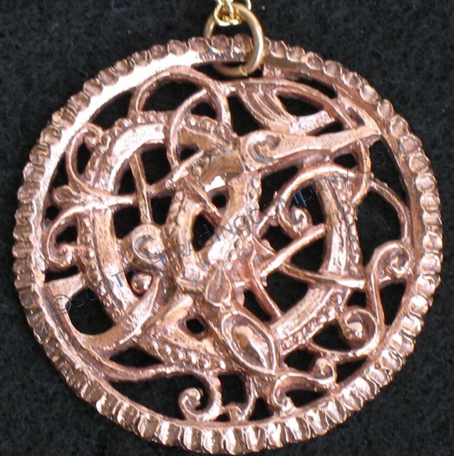 Celtic Zoomorphic Pendent - Click Image to Close