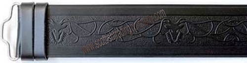 Celtic Stag and Knot Kilt Belt