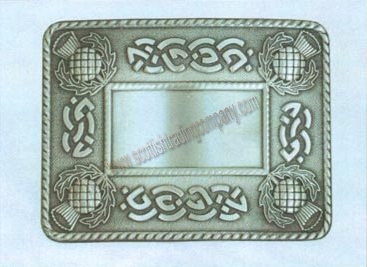 Celtic Thistle Kilt Belt Buckle