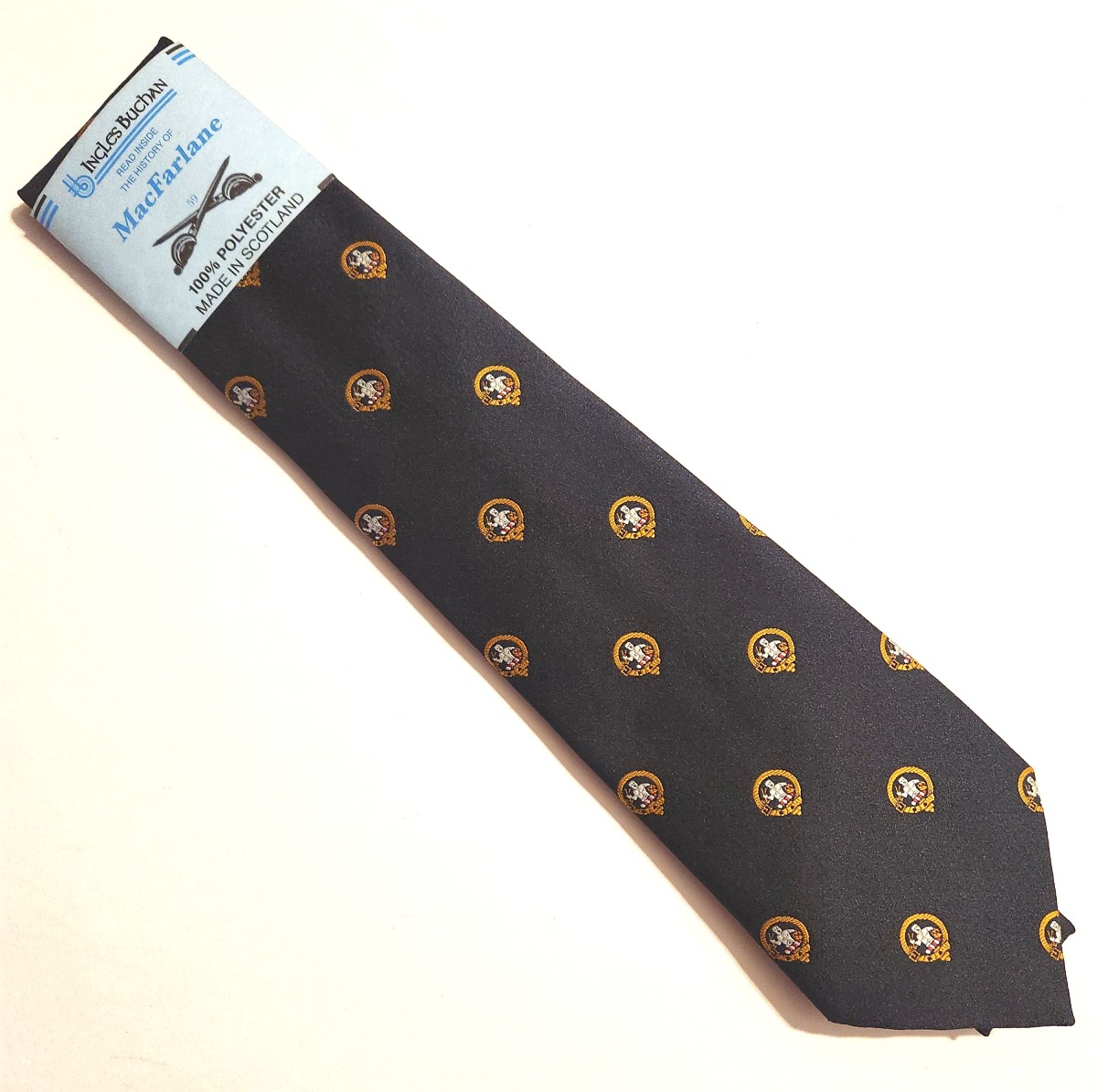 MacFarlane Clan Badge Tie - Click Image to Close