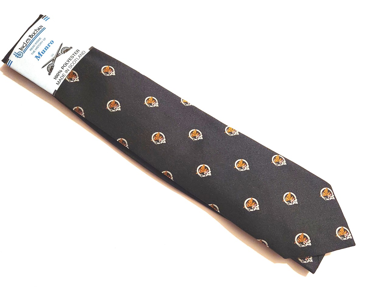 Munroe Clan Badge Tie - Click Image to Close