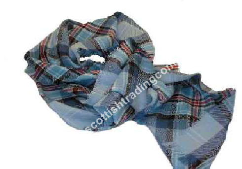 Diana Memorial Tartan Fine Wool Stole - Click Image to Close