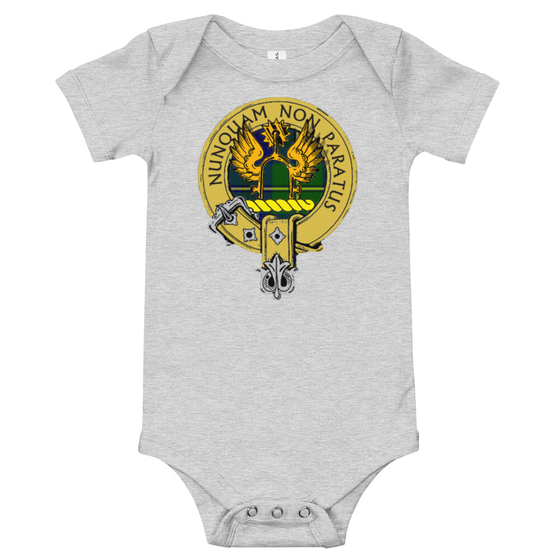 Baby Scottish Clan Badge One Piece - Click Image to Close