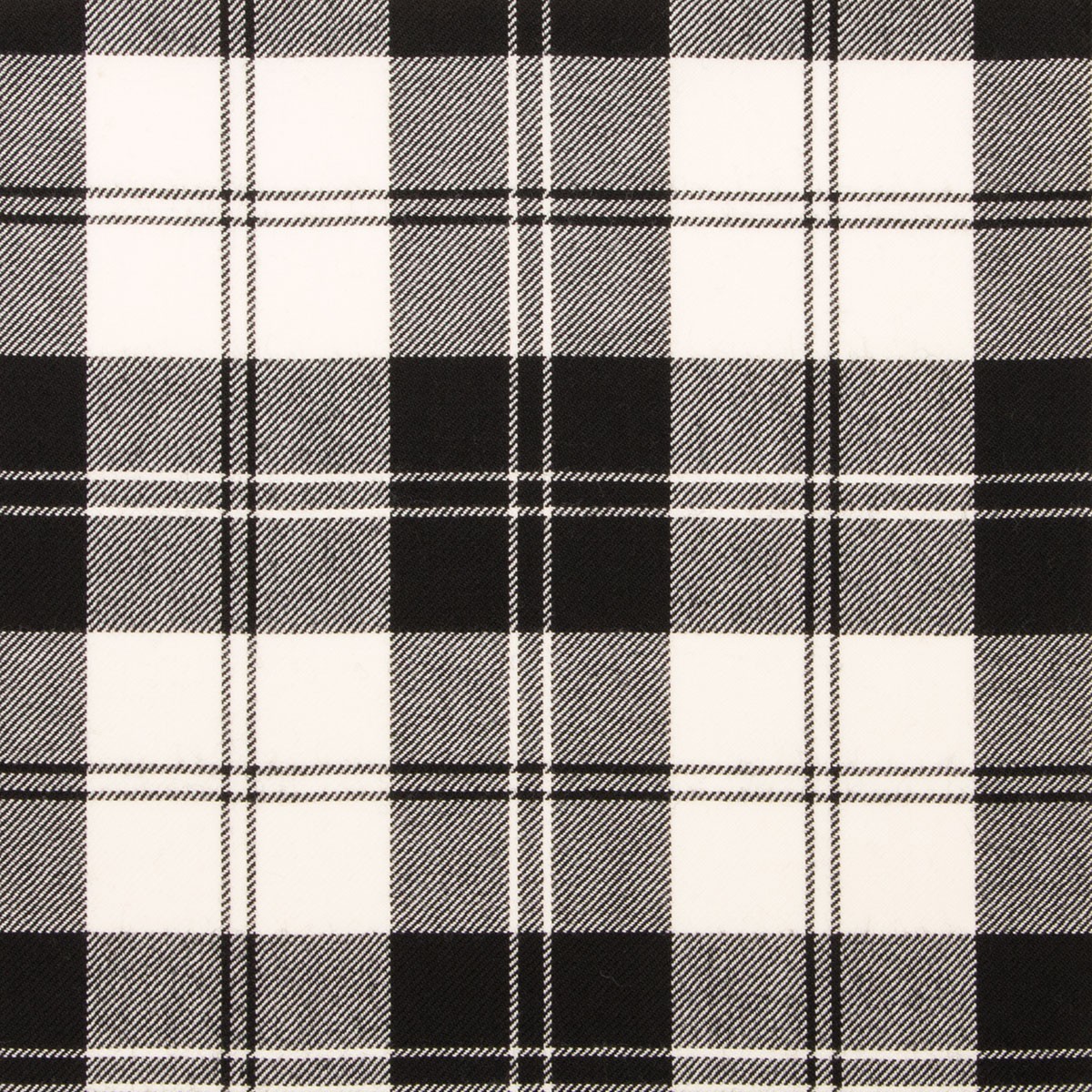 Erskine Black & White Tartan Fabric