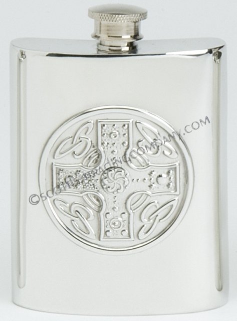 Celtic Cross Flask