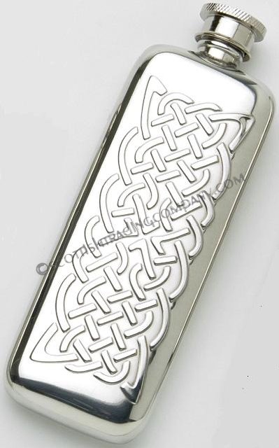 Celtic Knot Boot Flask - Click Image to Close