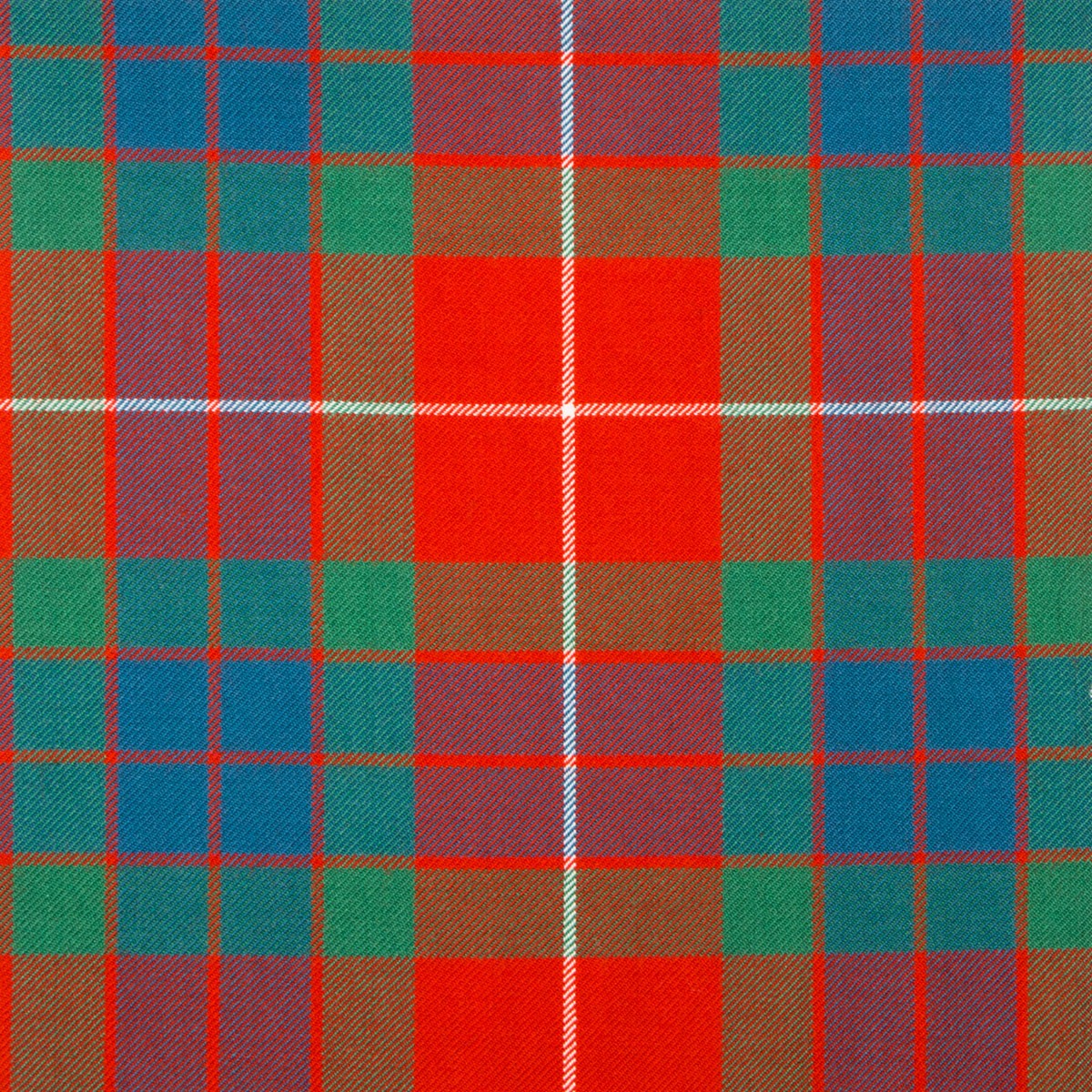 Fraser Red Ancient Braeriach Tartan Fabric - Click Image to Close