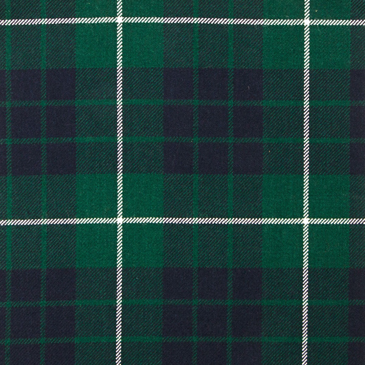 Hamilton Green Modern Heavy Weight Tartan Fabric - Click Image to Close
