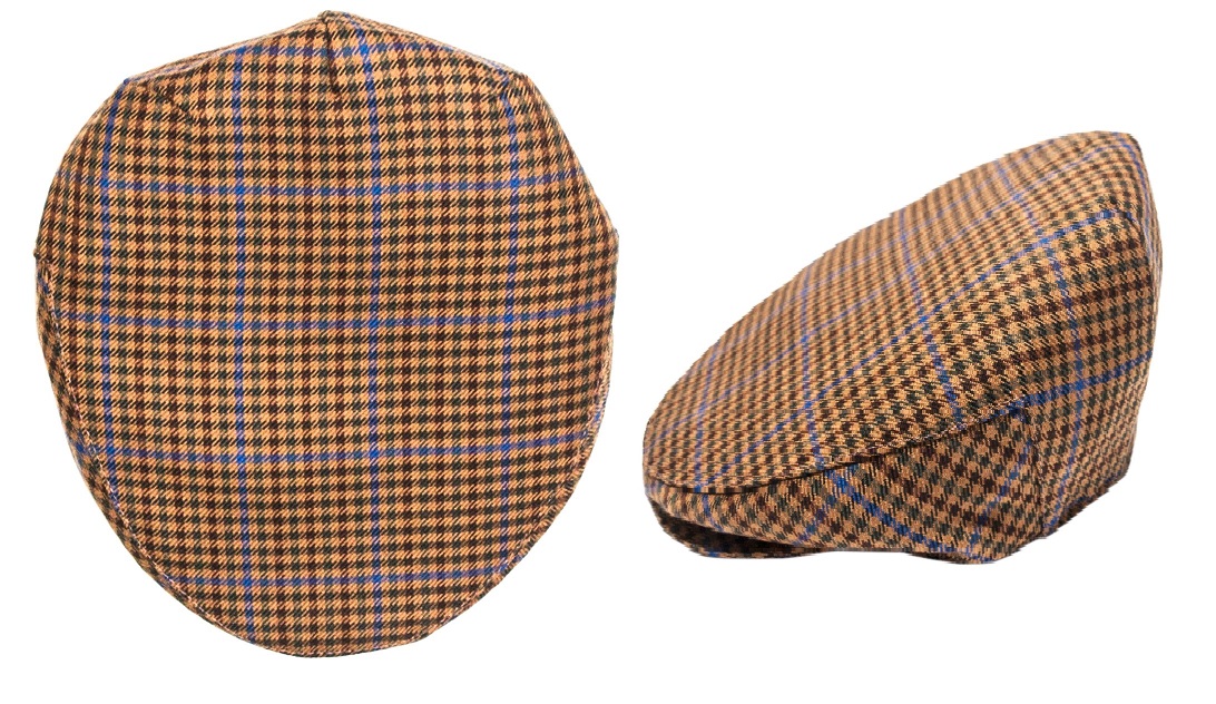 Kyle Estate Check Tweed Barnton Flat Cap - Click Image to Close