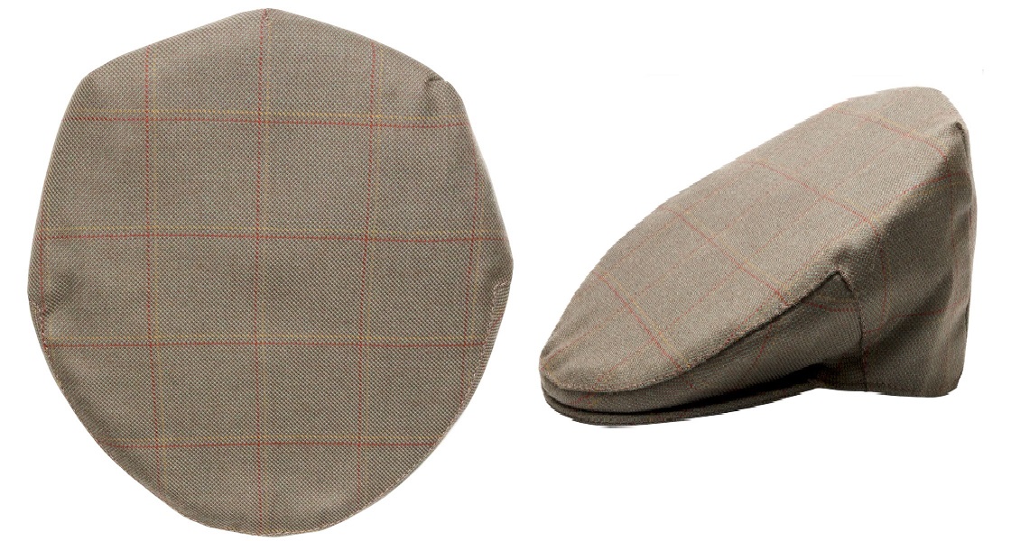 Oban Estate Check Tweed Barnton Flat Cap - Click Image to Close