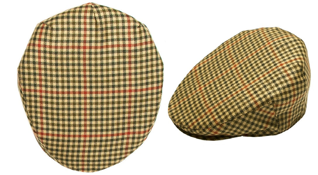 St Abbs Estate Check Tweed Barnton Flat Cap