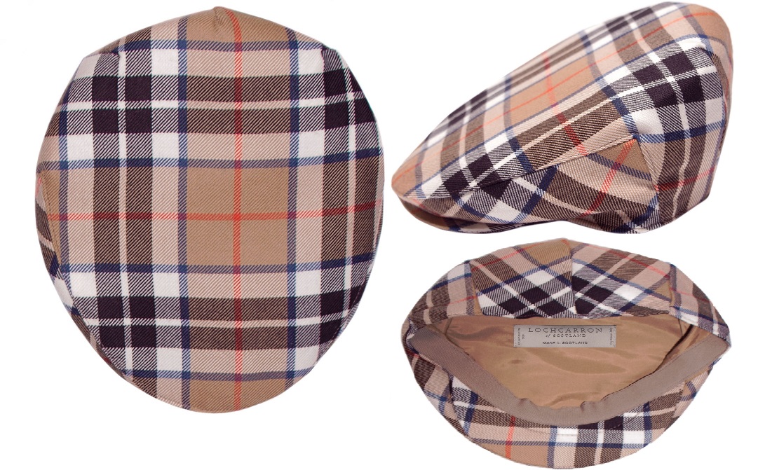 Thomson Camel Tartan Barnton Flat Cap - Click Image to Close