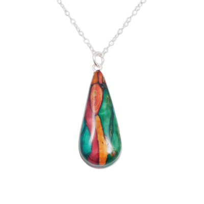 HeatherGem Tear Drop Pendant