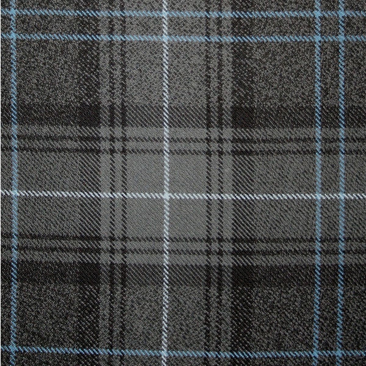 Highland Granite Blue Heavy Weight Tartan Fabric - Click Image to Close
