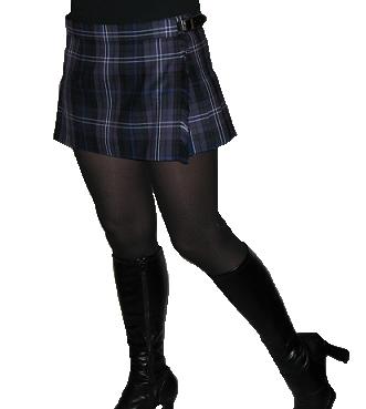 Ladies "Hipster" Tartan Mini-Skirt - Click Image to Close