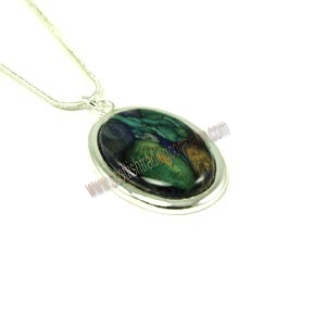 Heathergem Oval Setting Pendant - Click Image to Close