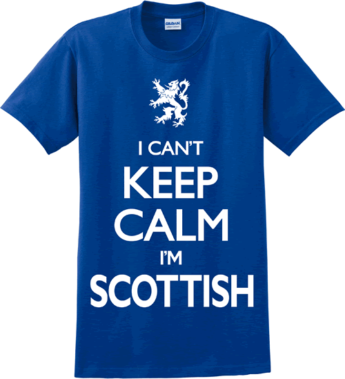 I Can't Keep Calm I'm Scottish Childrens Shirt - Click Image to Close