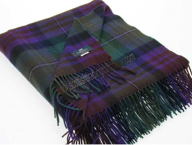 Brushed Wool Plaid Scarf Online from ScotlandShop - in Stock