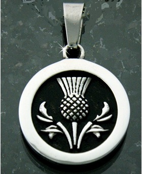 Scottish Thistle Pendant - Click Image to Close