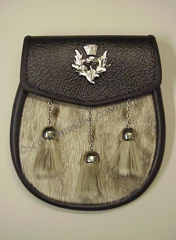 Bovine with Embossed and Studded Sporran