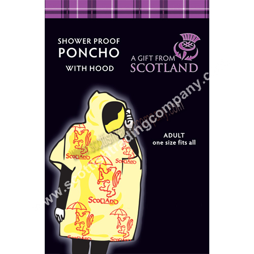 Rampant Lion Scottish Rain Poncho