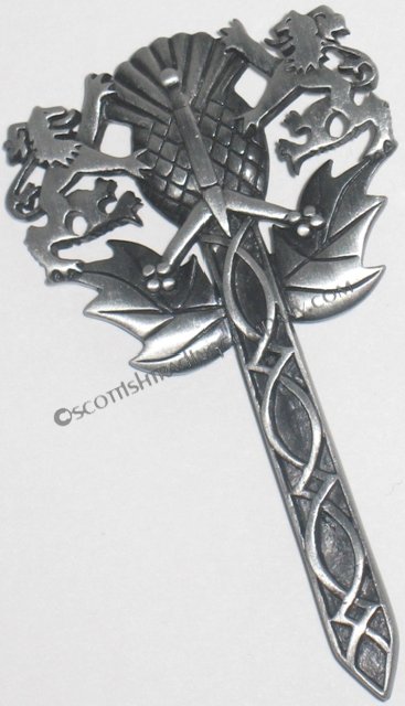 Scottish Emblem Kilt Pin - Click Image to Close