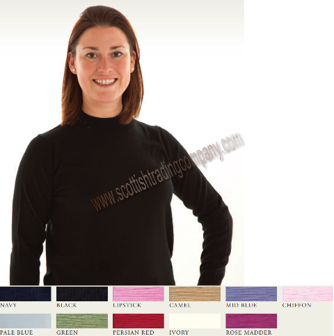 Mock Turtle Neck Merino Wool Sweater