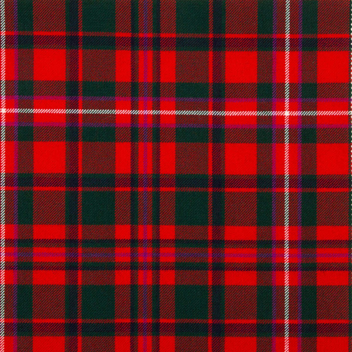 MacKinnon Red Modern Braeriach Tartan Fabric