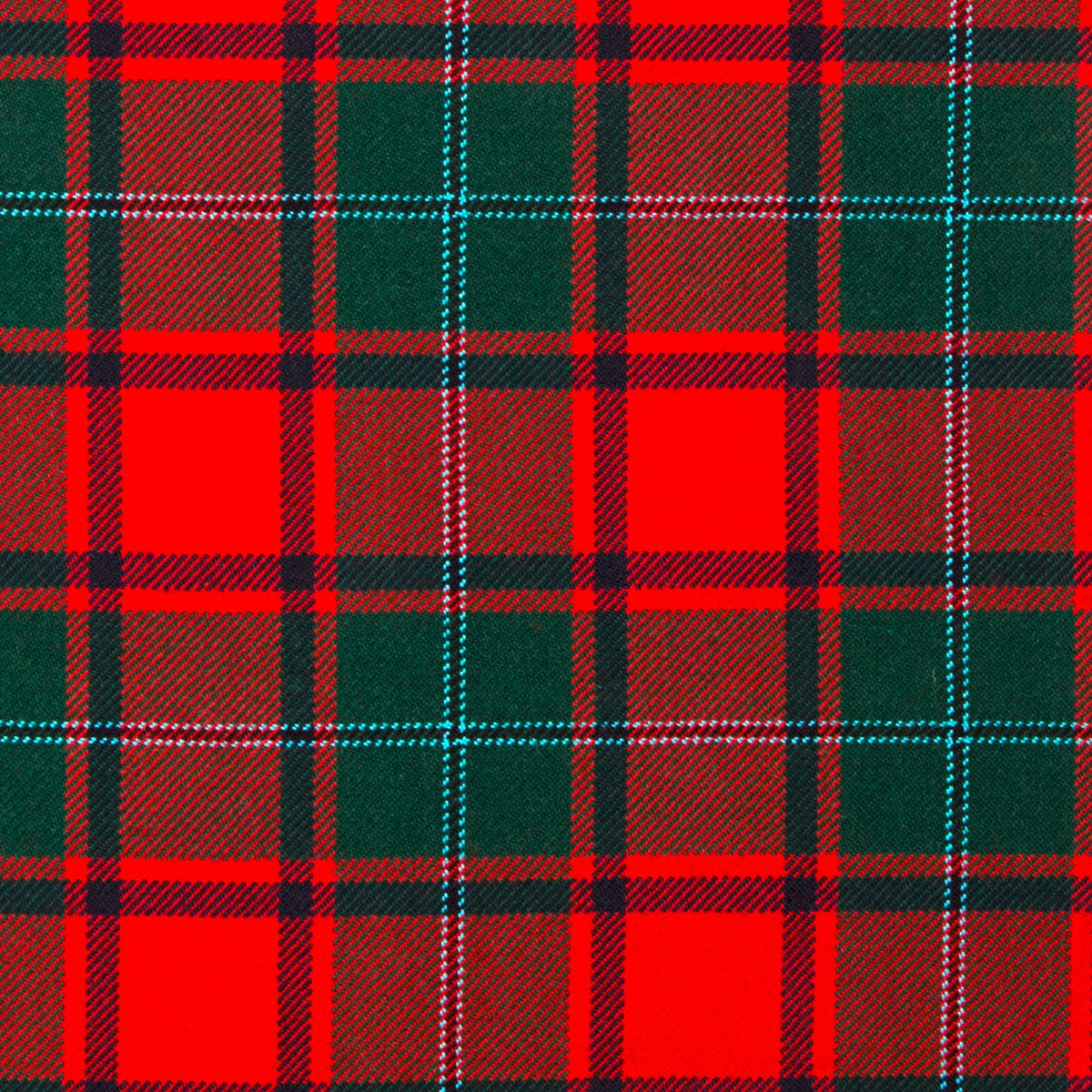 MacPhail Red Modern Heavy Weight Tartan Fabric