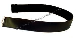 2 ½” Black Unlined Kilt Belt