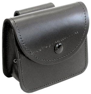 Black Leather Pouch Wallet - Standard - Click Image to Close