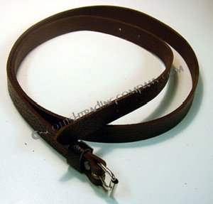 Brown Leather Sporran Strap - Click Image to Close