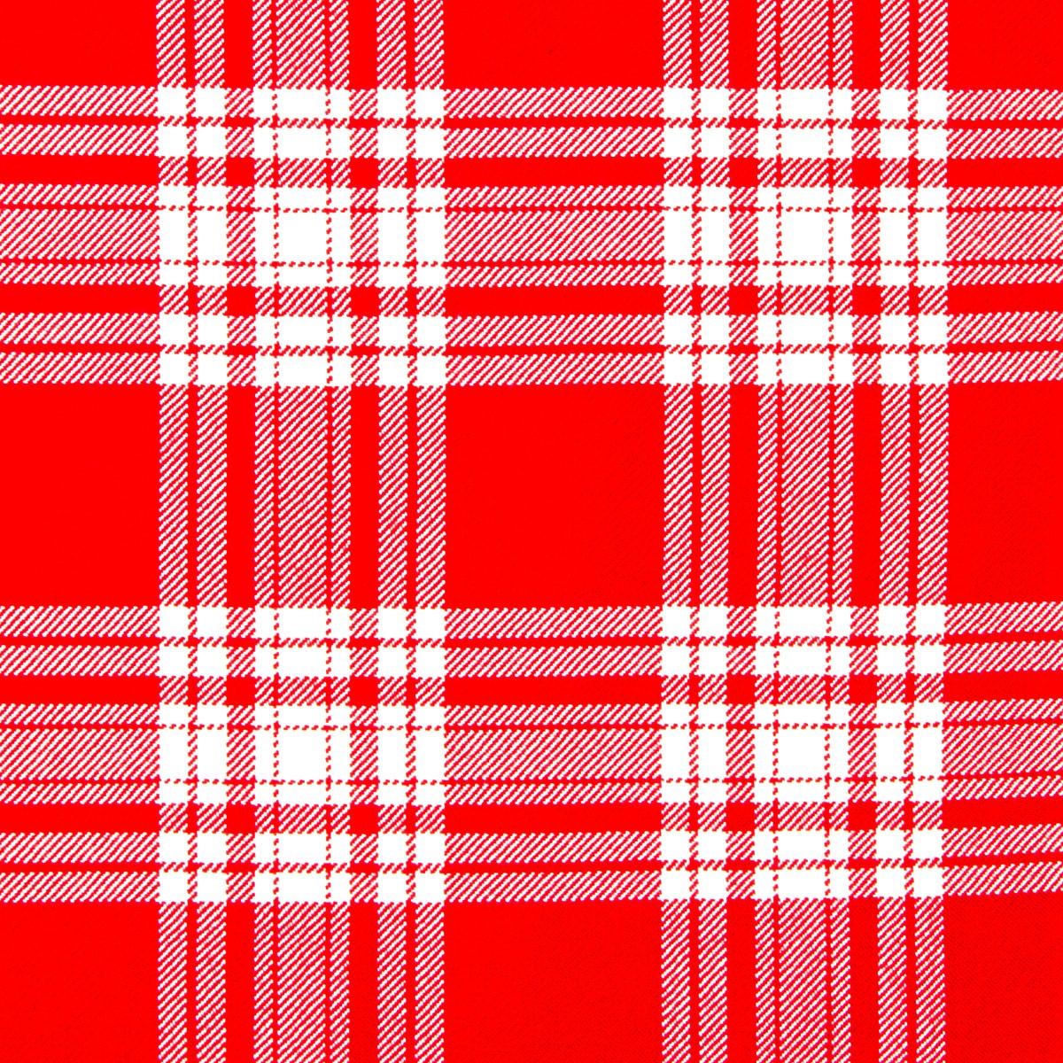 Menzies Red & White Modern Heavy Weight Tartan Fabric
