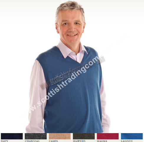 Men's Lambswool Vee Neck Sweater Vest