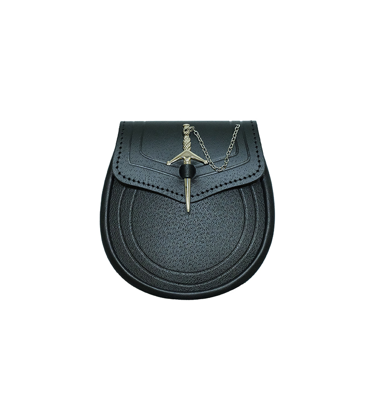 Claymore Pin Lock Leather Sporran