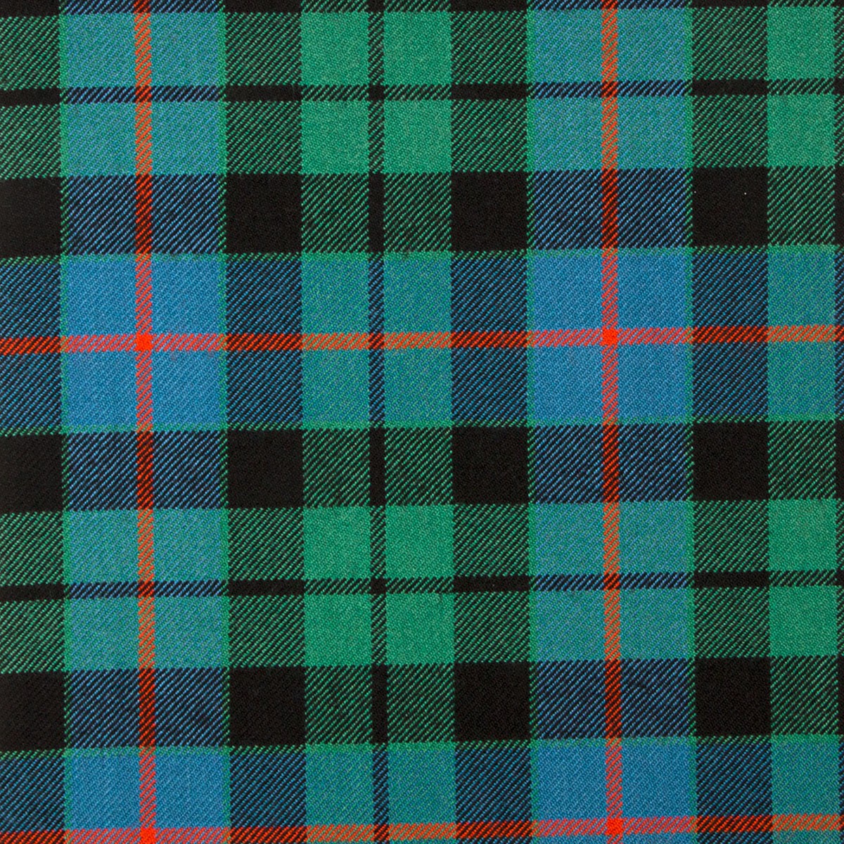 Morrison Green Ancient Heavy Weight Tartan Fabric